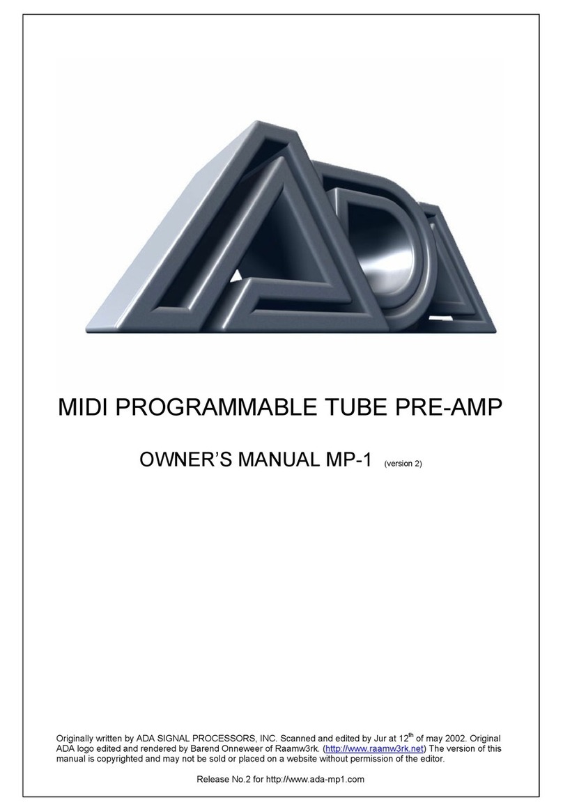 A/DA MP-1 User manual