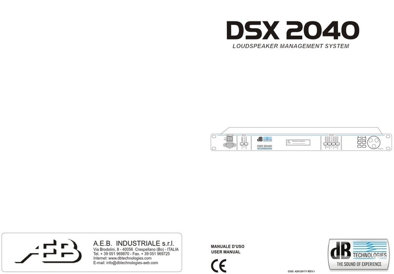 A.E.B. DSX 2040 user manual