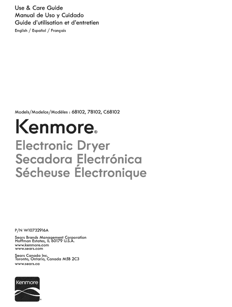 Kenmore 68102 User manual