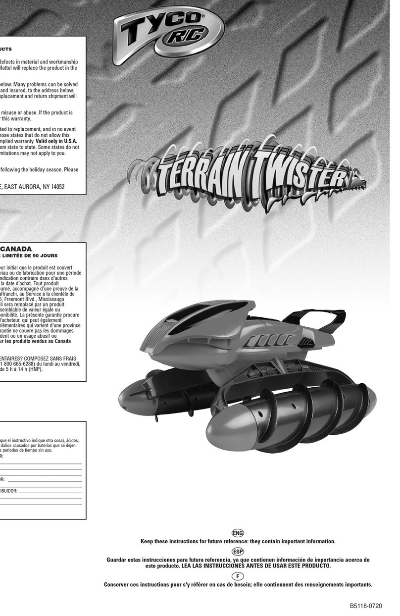 Tyco Terrain Twister Instructions for use