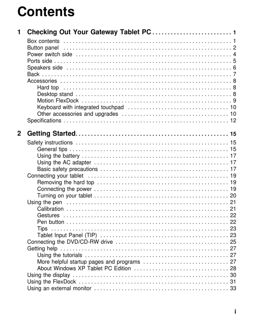 Gateway M1200 user manual