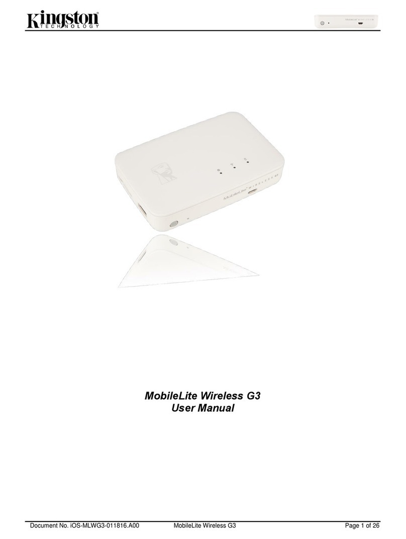 Kingston Technology MobileLite Wireless G3 user manual