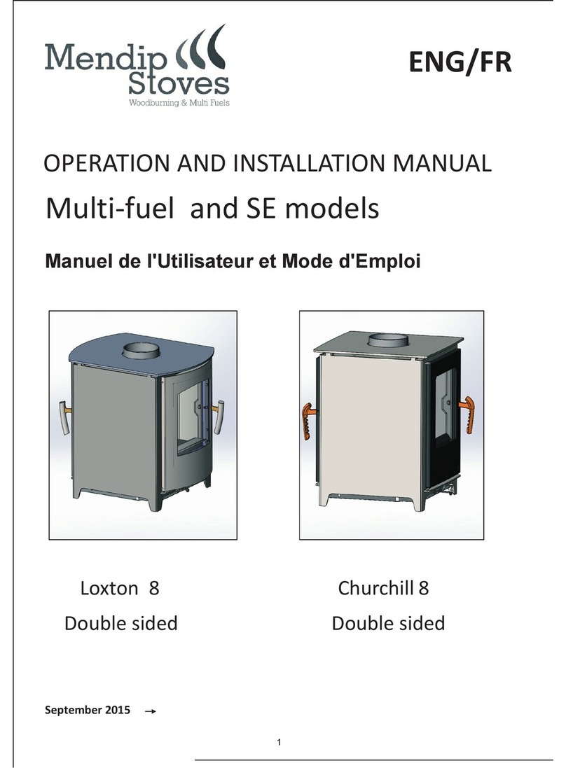 Mendip Stoves Loxton 8 Operation and installation manual Mendip Stoves Loxton 8 Operation and installation manual