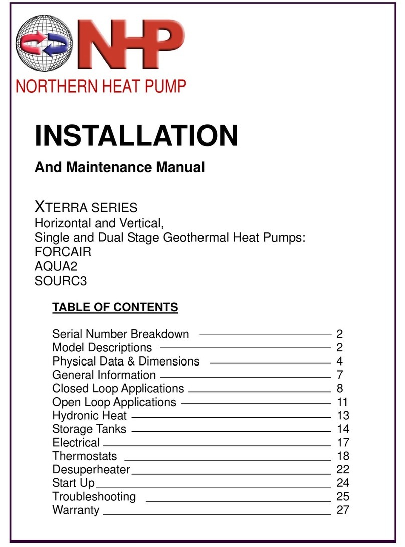 NHP XTerra Series Installation and maintenance manual