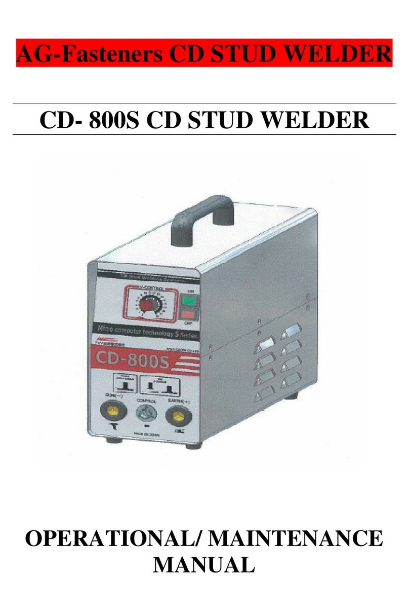 AG-Fasteners CD-800S Operational & maintenance manual