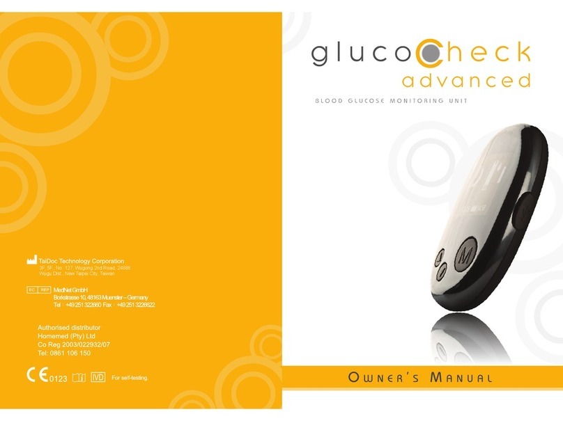 Homemed GlucoCheck Advanced owner's manual