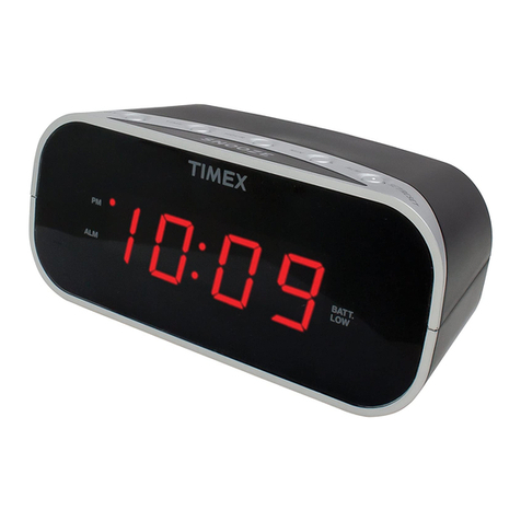 Timex T121 User manual