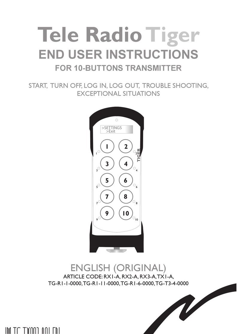 Tele Radio Tiger User instructions