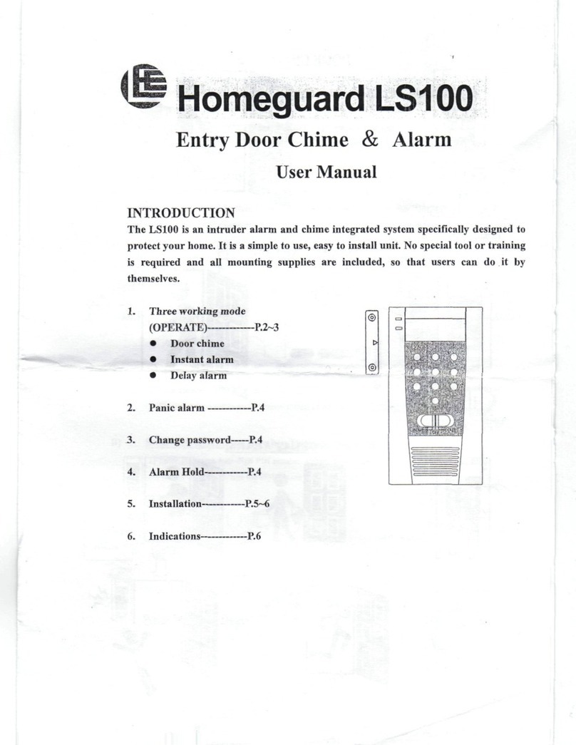 Homeguard LS100 User manual