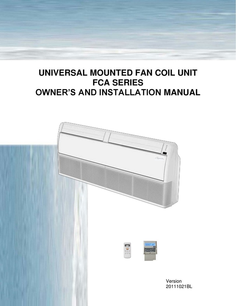 Comfortaire FCA SEries Service manual