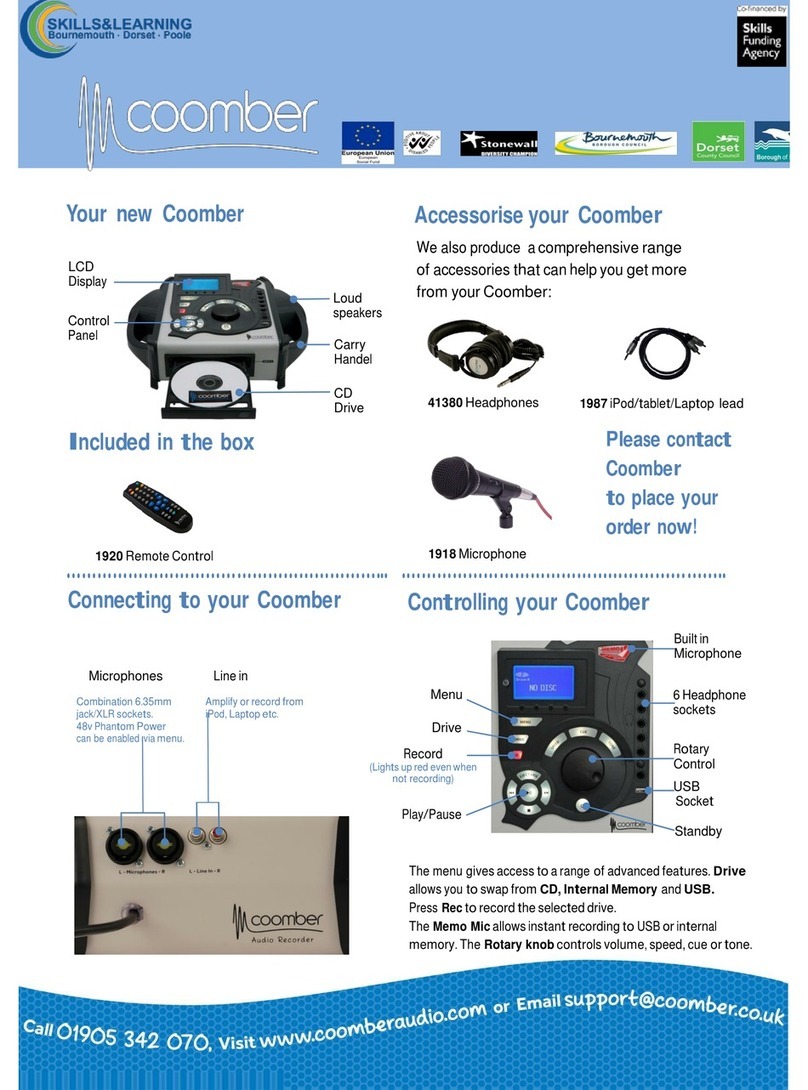 skills & learning Coomber instruction manual