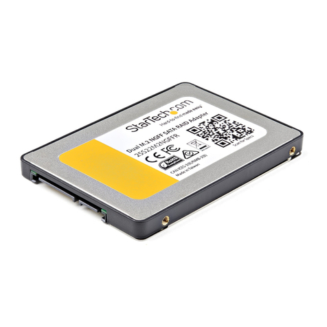 StarTech.com 25S22M2NGFFR User manual StarTech.com 25S22M2NGFFR User manual