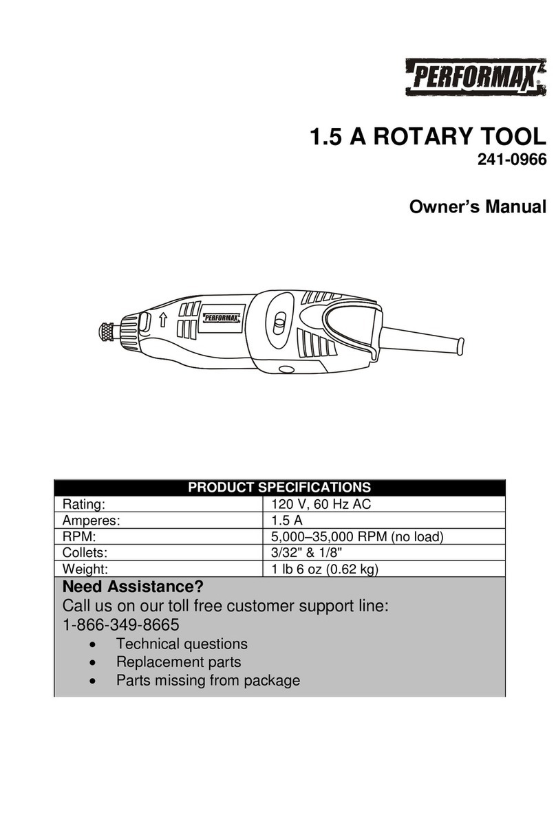 Performax 241-0966 User manual