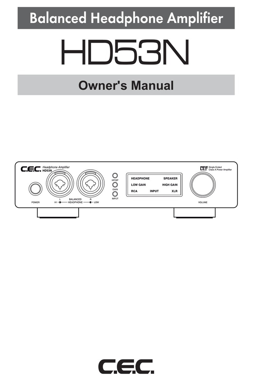 C.E.C. HD53N User manual