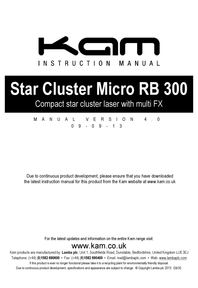KAM Star Cluster Micro RB 300 instruction manual