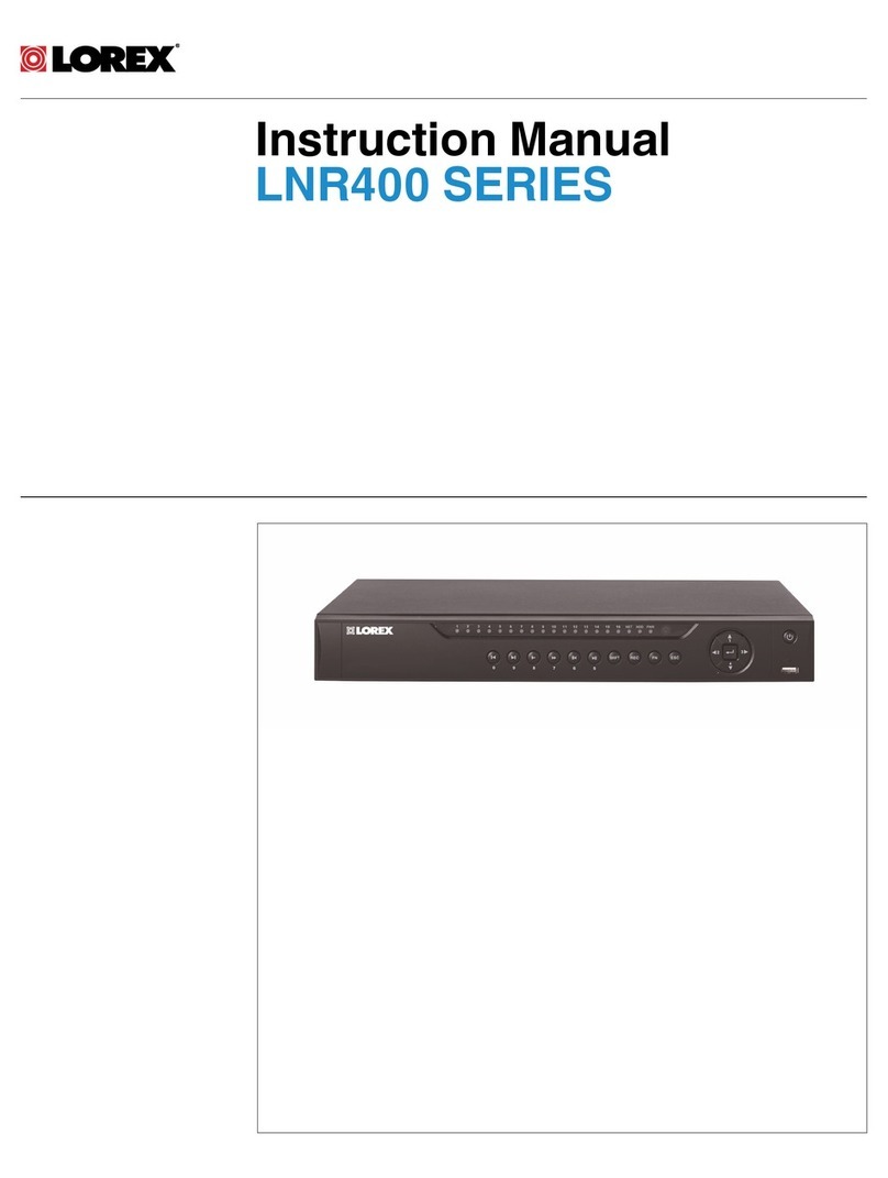 Lorex LNR400 SERIES User manual Lorex LNR400 SERIES User manual
