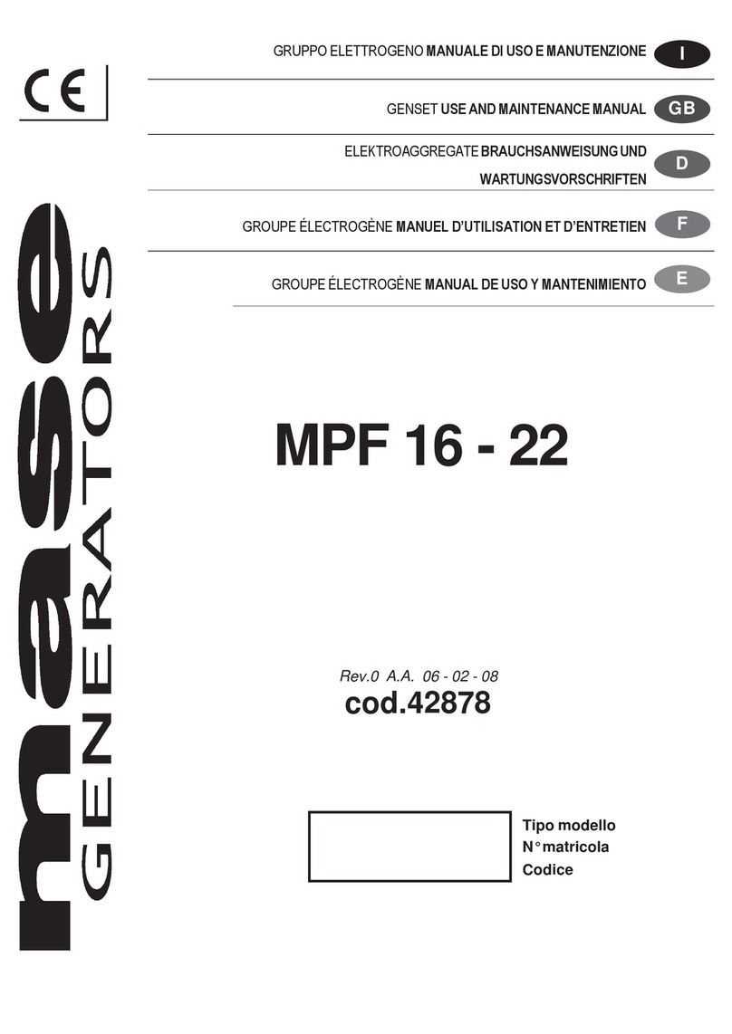 Mase MPF 16-22 User manual