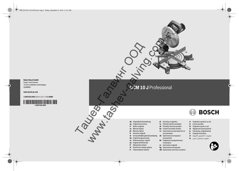 Bosch GCM 10 J User manual