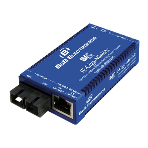 B&B Electronics IE-Giga-MiniMc User manual B&B Electronics IE-Giga-MiniMc User manual