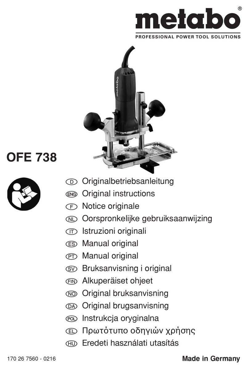 Metabo OFE 738 User manual