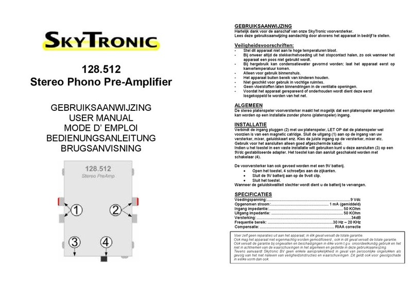 SKYTRONIC 128.512 user manual
