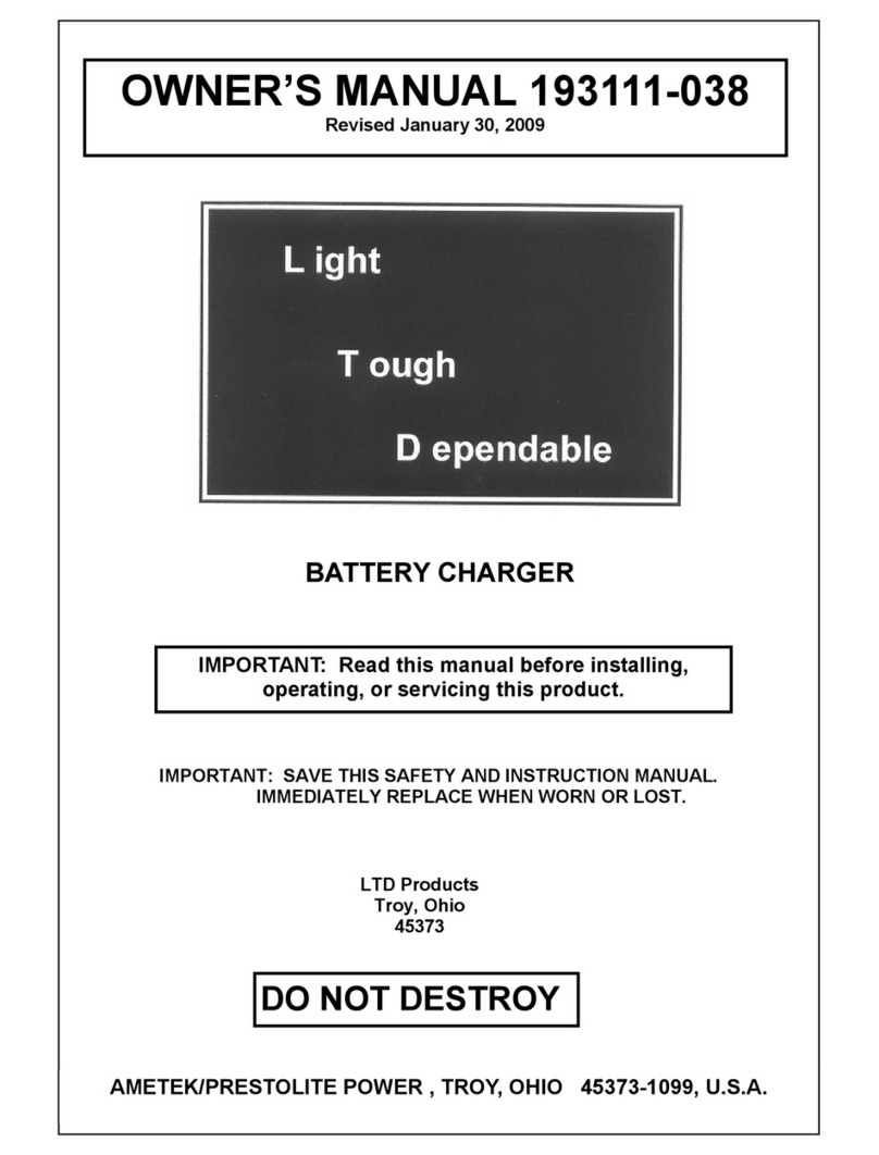 AMETEK/PRESTOLITE POWER 193111-038 owner's manual