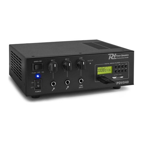 Power Dynamics PDV040 User manual