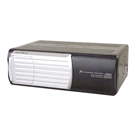 Sony CDX-454RF - Compact Disc Changer System User manual