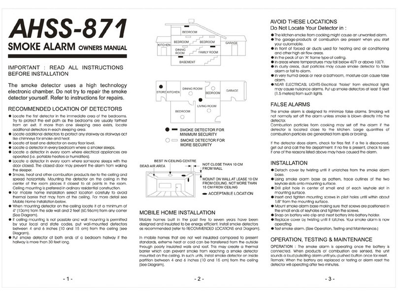 Horing LIH AHSS-871 owner's manual