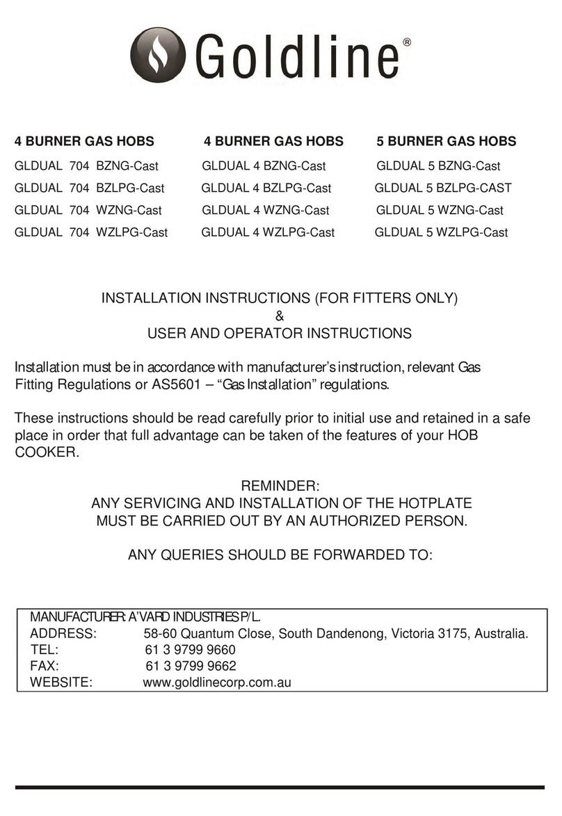 Goldline GLDUAL 704 BZNG-Cast Installation instructions & use & care guide