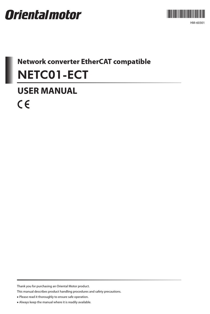 Oriental motor NETC01-ECT user manual