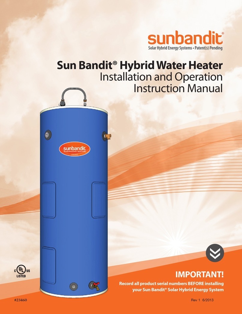 Sun Bandit SB-30E-100200-3000 Installation and operation instruction manual
