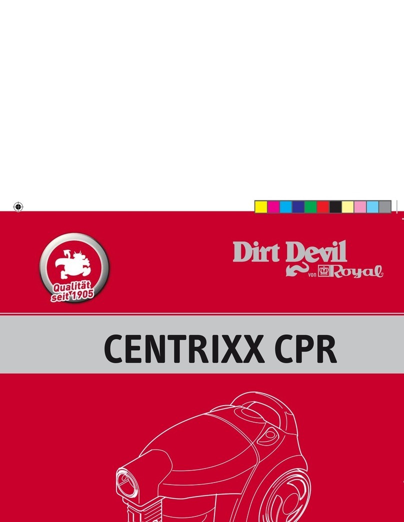 Dirt Devil Centrixx CPR operating manual