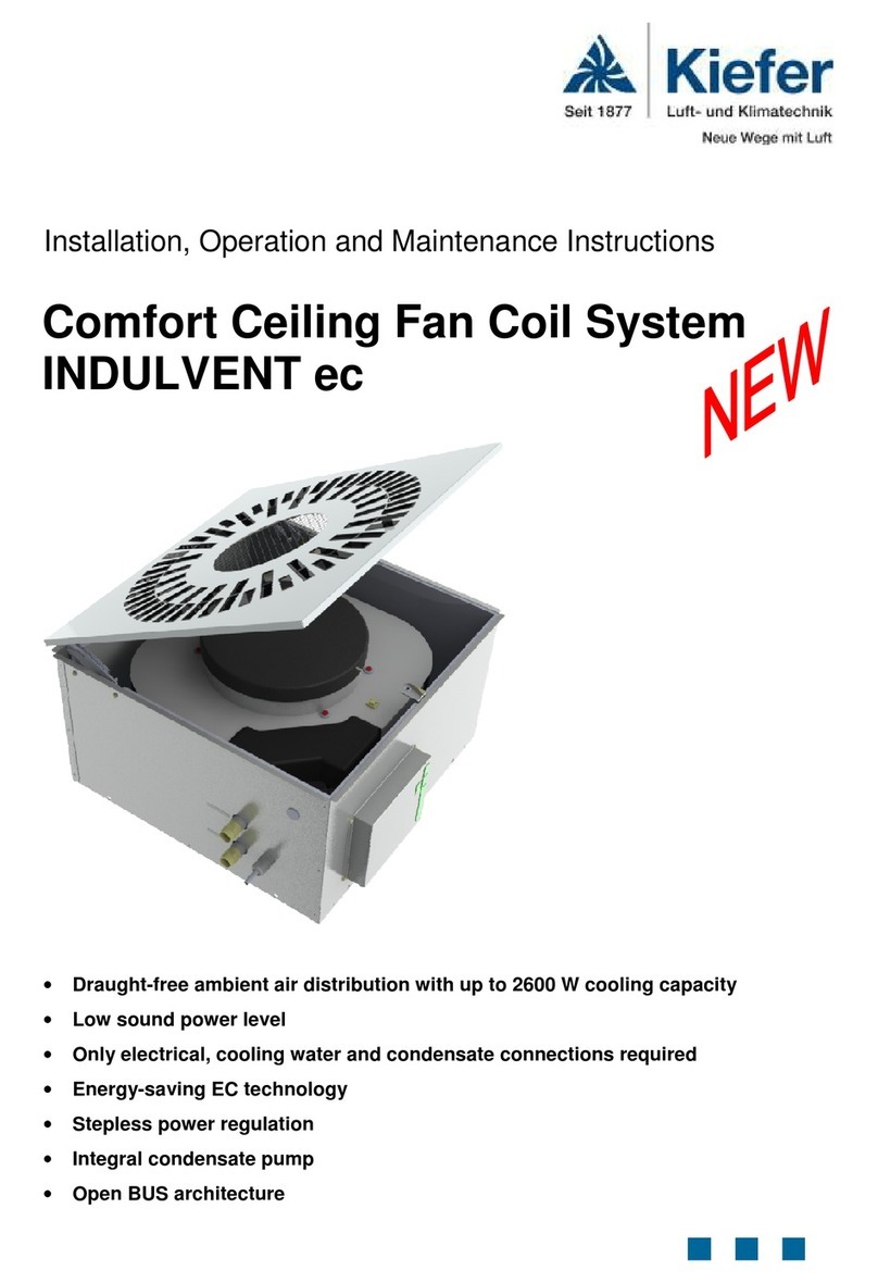 Kiefer INDULVENT ec Installation, operation and maintenance instructions Kiefer INDULVENT ec Installation, operation and maintenance instructions