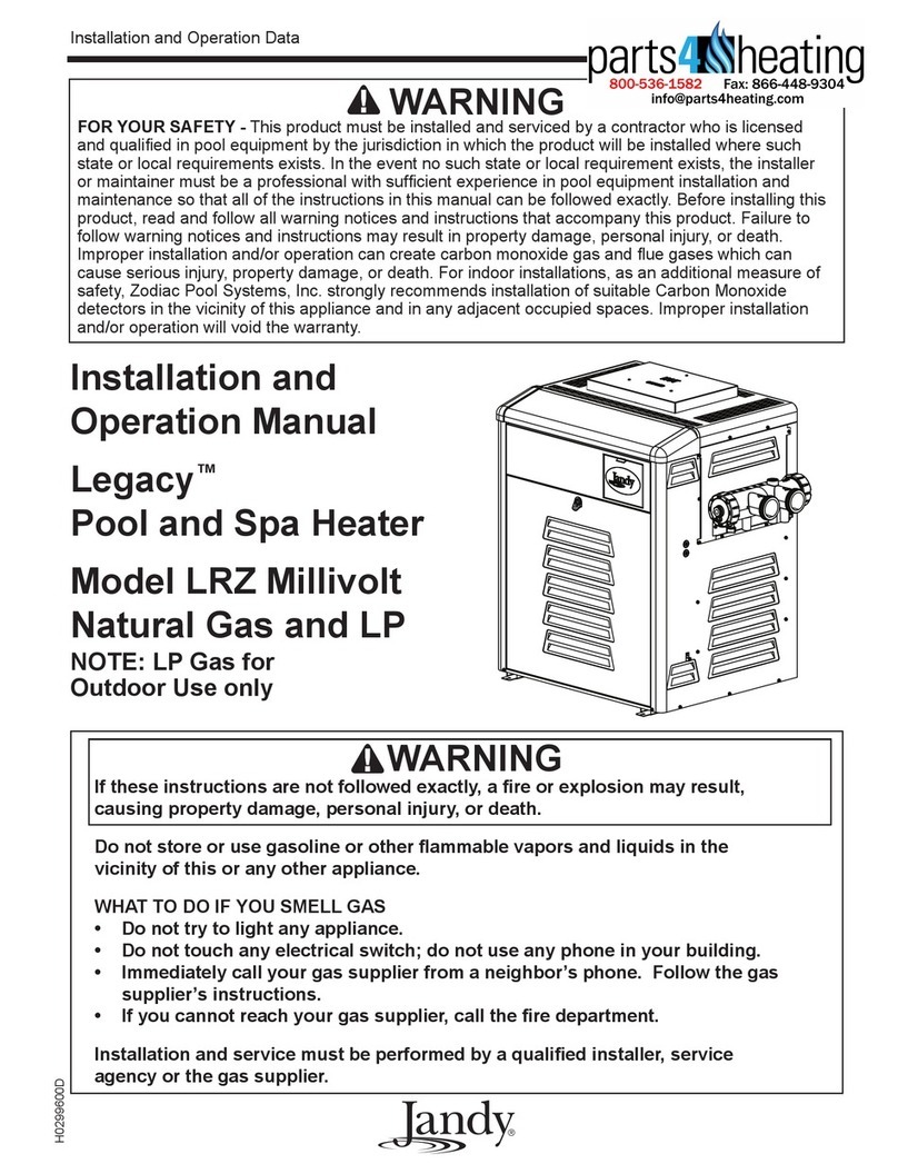Jandy Legacy LRZM User manual