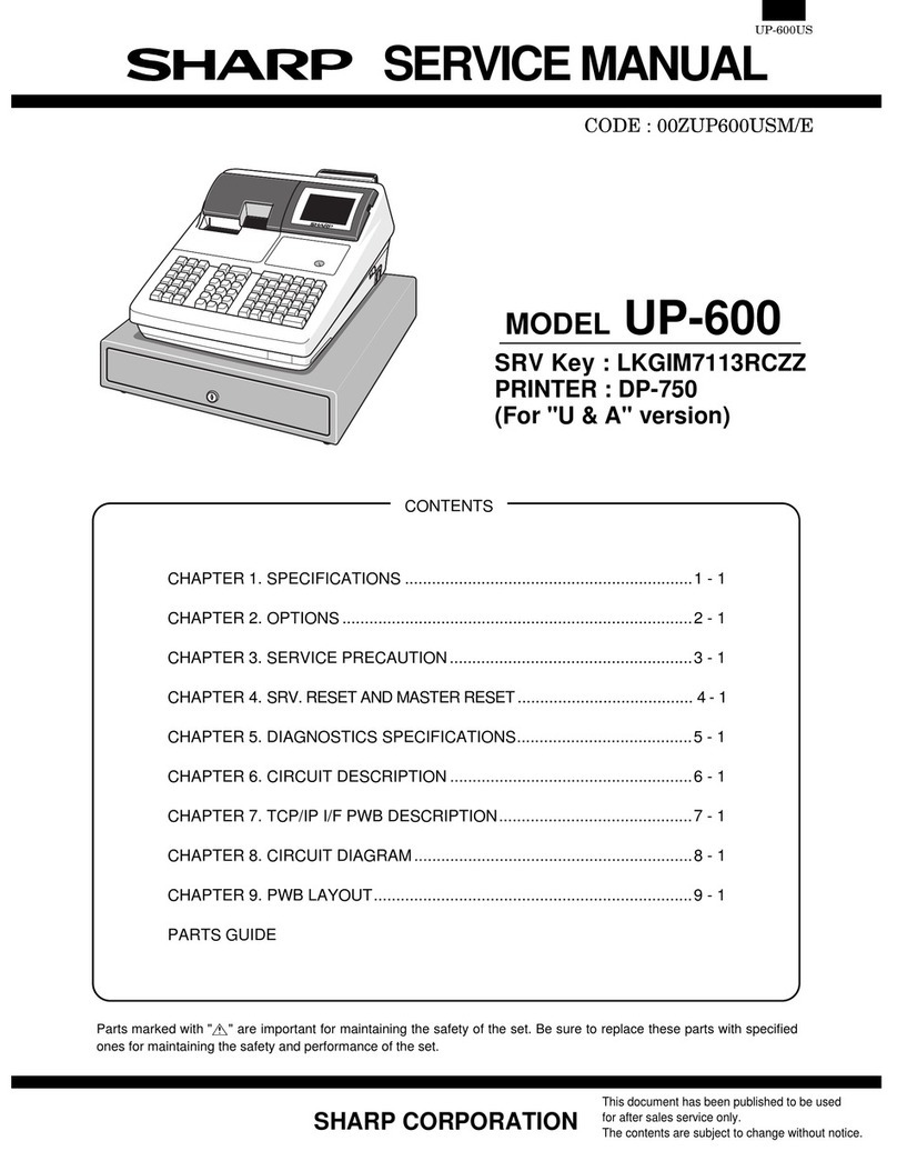 Sharp UP-600 Service manual
