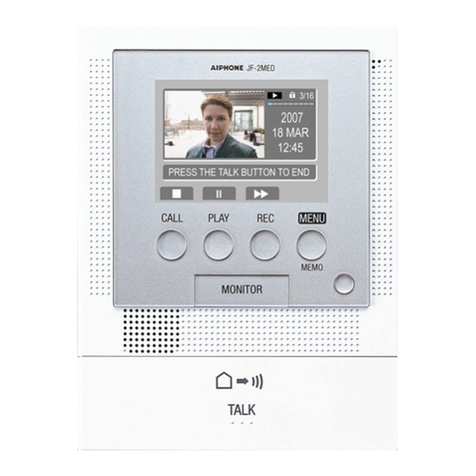 Aiphone JF-2MED Installation & operation manual
