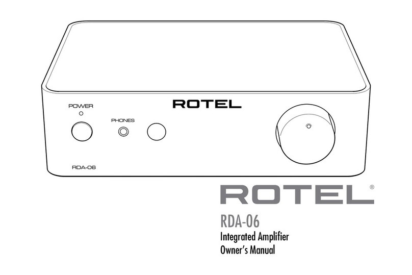Rotel RDA-06 owner's manual