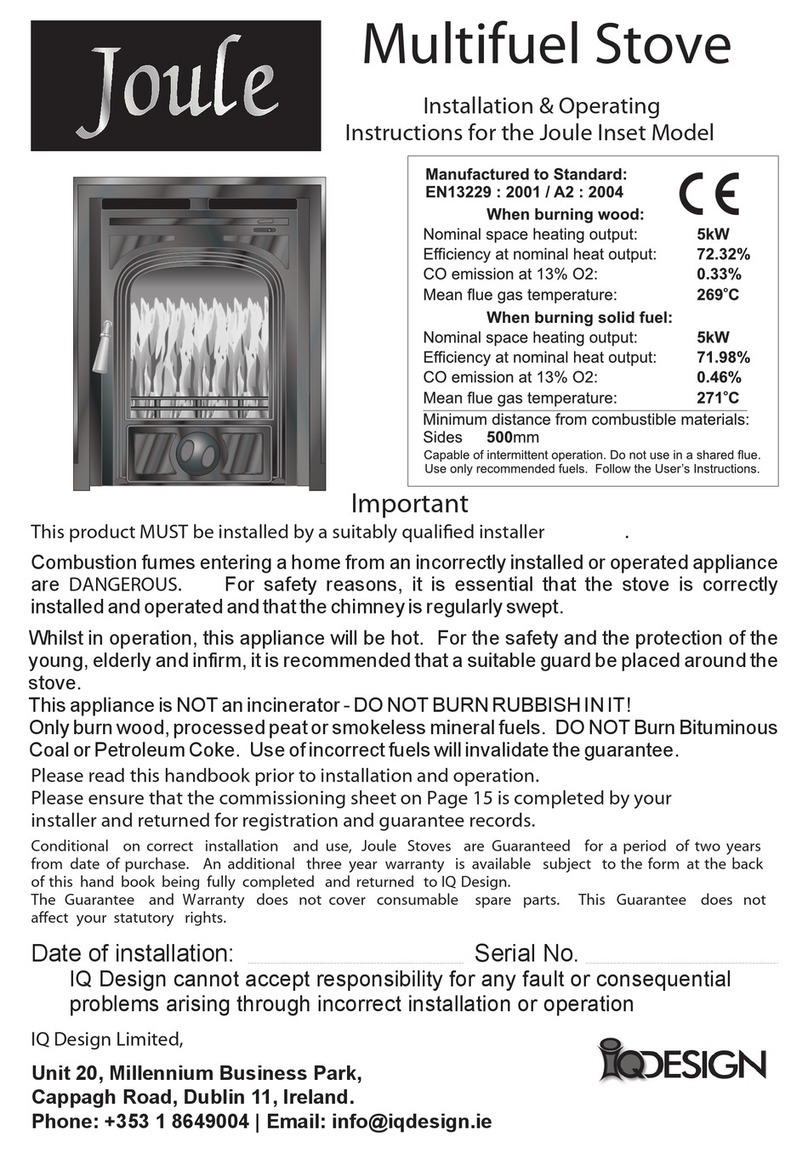 IQ Design Joule Installation & operating instructions IQ Design Joule Installation & operating instructions