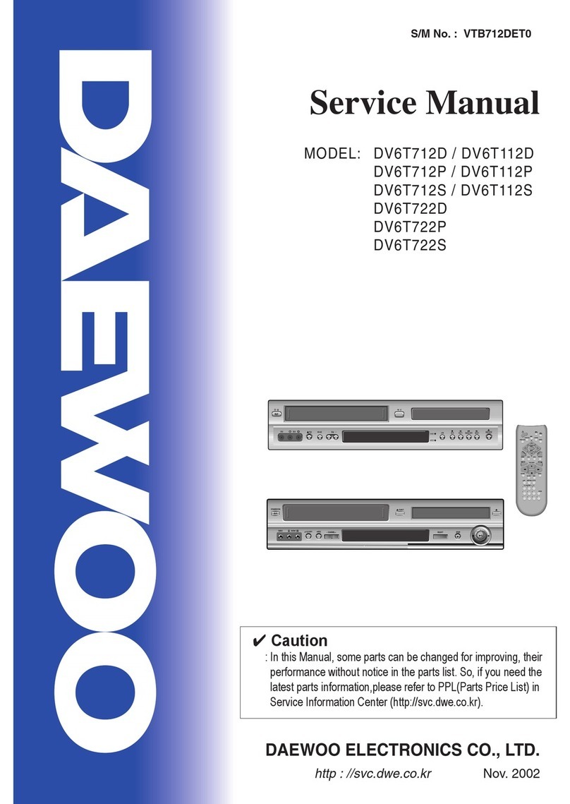 Daewoo DV6T712D Service manual