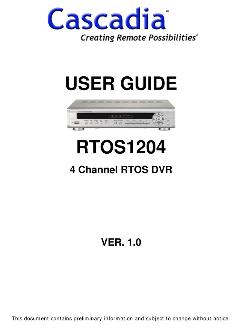 Cascadia RTOS1204 User manual