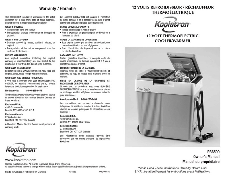 Koolatron PB6500 User manual