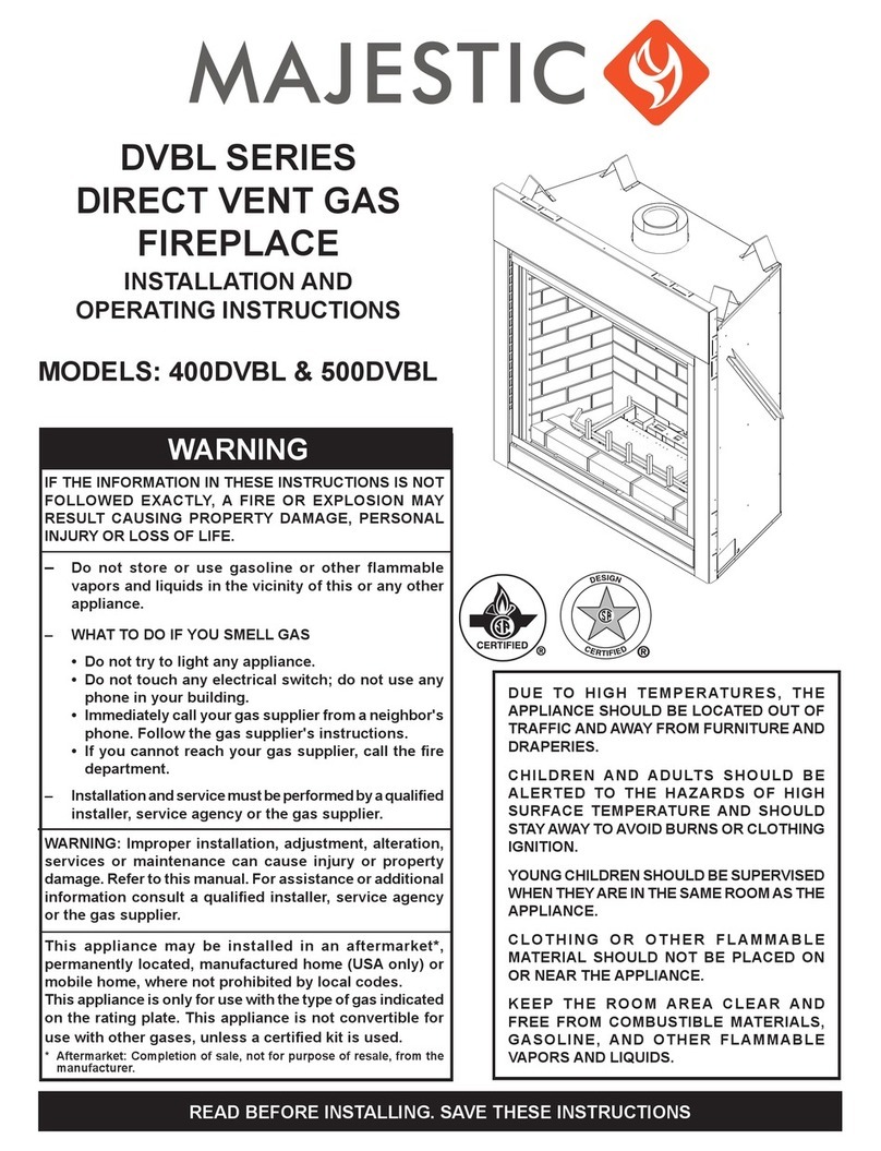 Majestic 400DVBL User manual