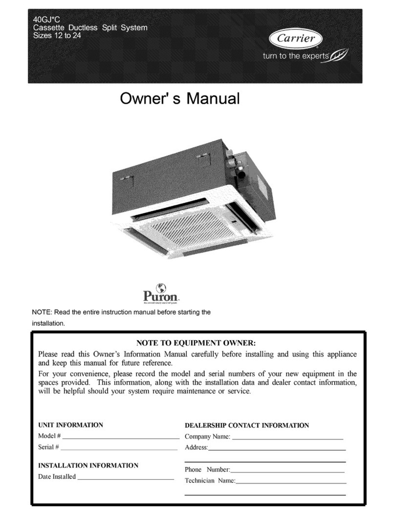 Carrier 40GJ*C User manual