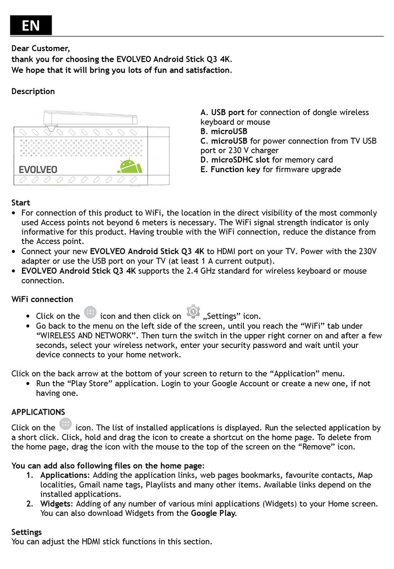 Evolveo Android Stick Q3 4K User manual