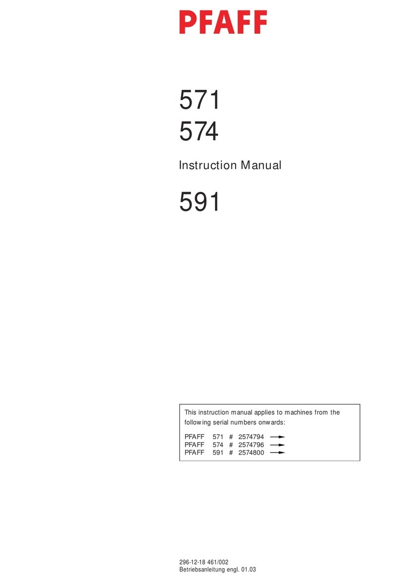 Pfaff 571 User manual