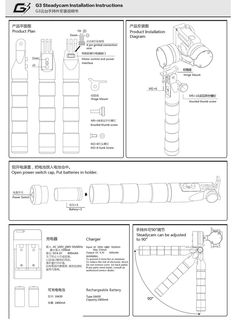FeiYu Tech G3 Steadycam User manual