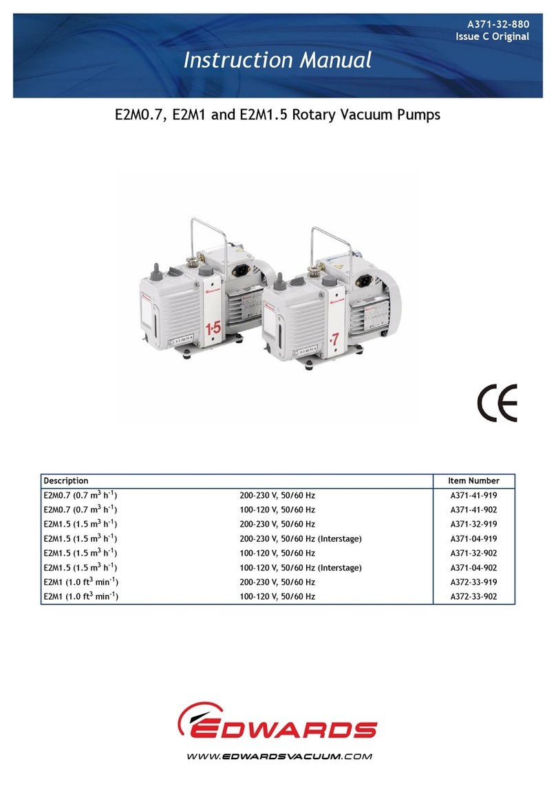 Edwards E2M0.7 instruction manual
