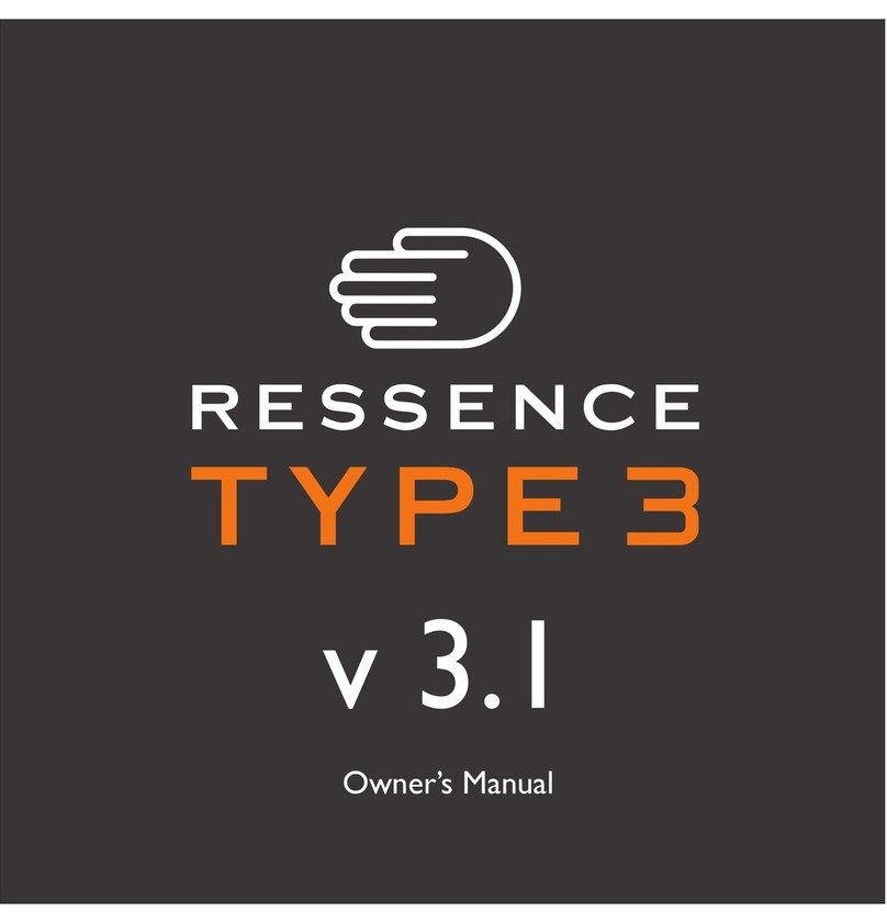 RESSENCE TYPE 3 owner's manual