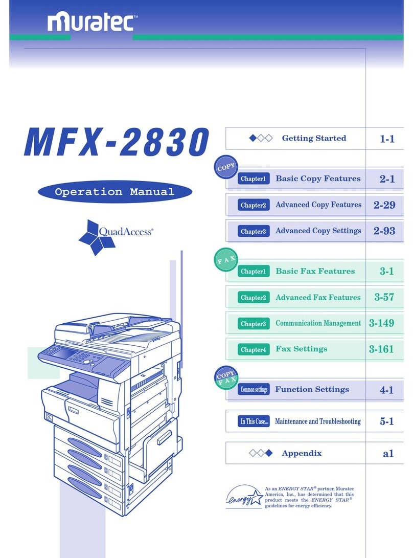 Muratec MFX-2830 User manual